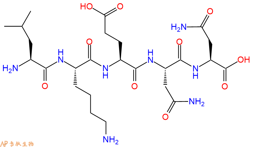 专肽生物产品H2N-Leu-Lys-Glu-Asn-Asn-OH