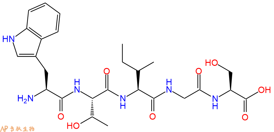 专肽生物产品H2N-Trp-Thr-Ile-Gly-Ser-OH
