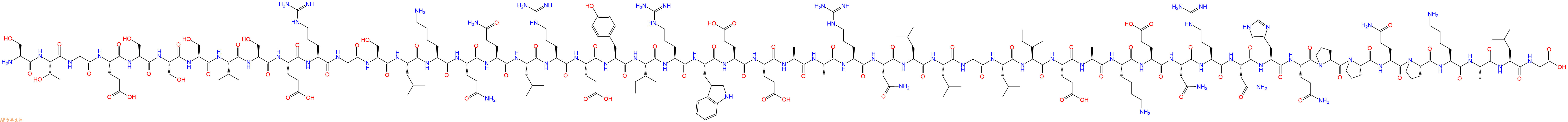 专肽生物产品H2N-Ser-Thr-Gly-Glu-Ser-Ser-Ser-Val-Ser-Glu-Arg-Gly-Ser-Leu-Lys-Gln-Gln-Leu-Arg-Glu-Tyr-Ile-Arg-Trp-Glu-Glu-Ala-Ala-Arg-Asn-Leu-Leu-Gly-Leu-Ile-Glu-Ala-Lys-Glu-Asn-Arg-Asn-His-Gln-Pro-Pro-Gln-Pro-Lys-Ala-Leu-Gly-OH