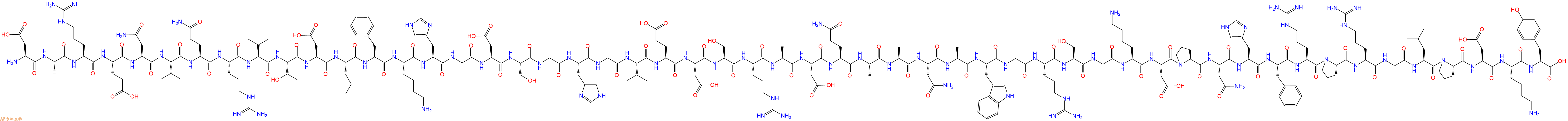 专肽生物产品H2N-Asp-Ala-Arg-Glu-Asn-Val-Gln-Arg-Val-Thr-Asp-Leu-Phe-Lys-His-Gly-Asp-Ser-Gly-His-Gly-Val-Glu-Asp-Ser-Arg-Ala-Asp-Gln-Ala-Ala-Asn-Ala-Trp-Gly-Arg-Ser-Gly-Lys-Asp-Pro-Asn-His-Phe-Arg-Pro-Arg-Gly-Leu-Pro-Asp-Lys-Tyr-OH