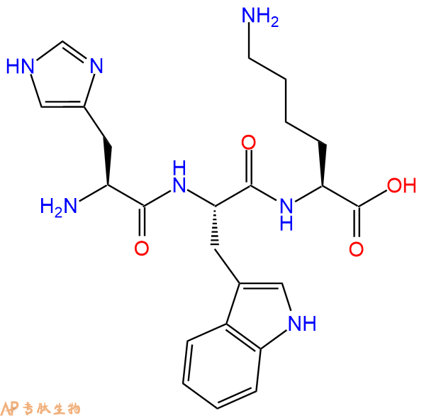 专肽生物产品H2N-His-Trp-Lys-OH