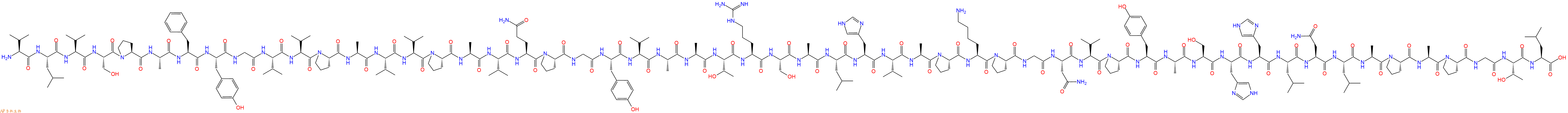 专肽生物产品H2N-Val-Leu-Val-Ser-Pro-Ala-Phe-Tyr-Gly-Val-Val-Pro-Ala-Val-Val-Pro-Ala-Val-Gln-Pro-Gly-Tyr-Val-Ala-Ala-Thr-Arg-Ser-Ala-Leu-His-Val-Ala-Pro-Lys-Pro-Gly-Asn-Val-Pro-Tyr-Ala-Ser-His-His-Leu-Asn-Leu-Ala-Pro-Ala-Pro-Gly-Thr-Leu-OH