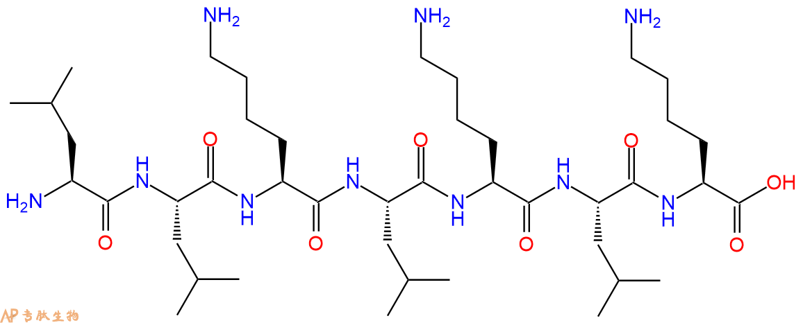 专肽生物产品H2N-Leu-Leu-Lys-Leu-Lys-Leu-Lys-OH