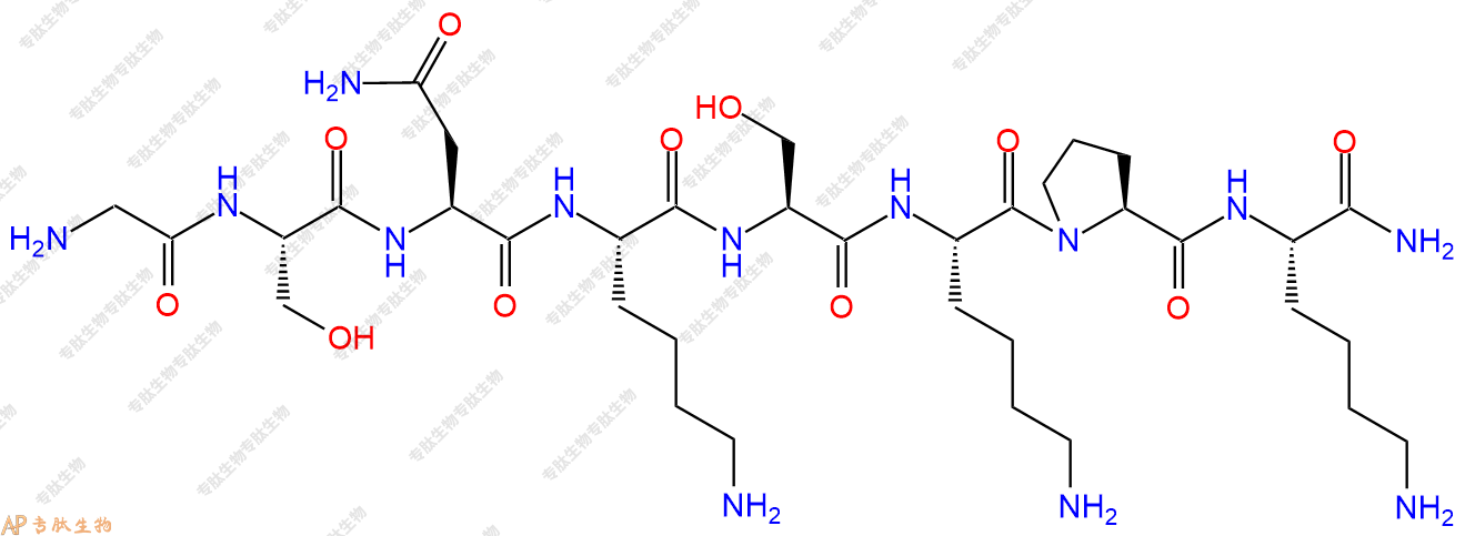 专肽生物产品H2N-Gly-Ser-Asn-Lys-Ser-Lys-Pro-Lys-NH2