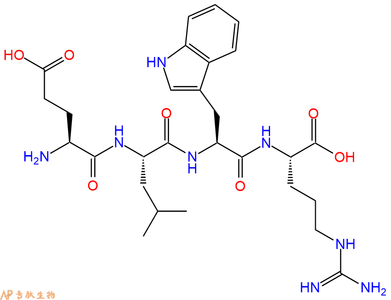 专肽生物产品H2N-Glu-Leu-Trp-Arg-OH