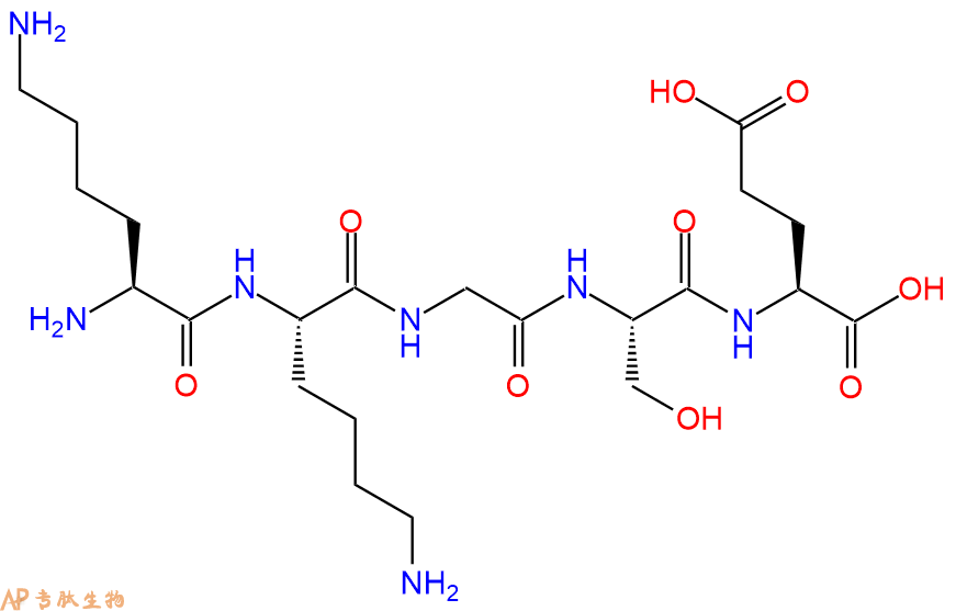 专肽生物产品H2N-Lys-Lys-Gly-Ser-Glu-OH
