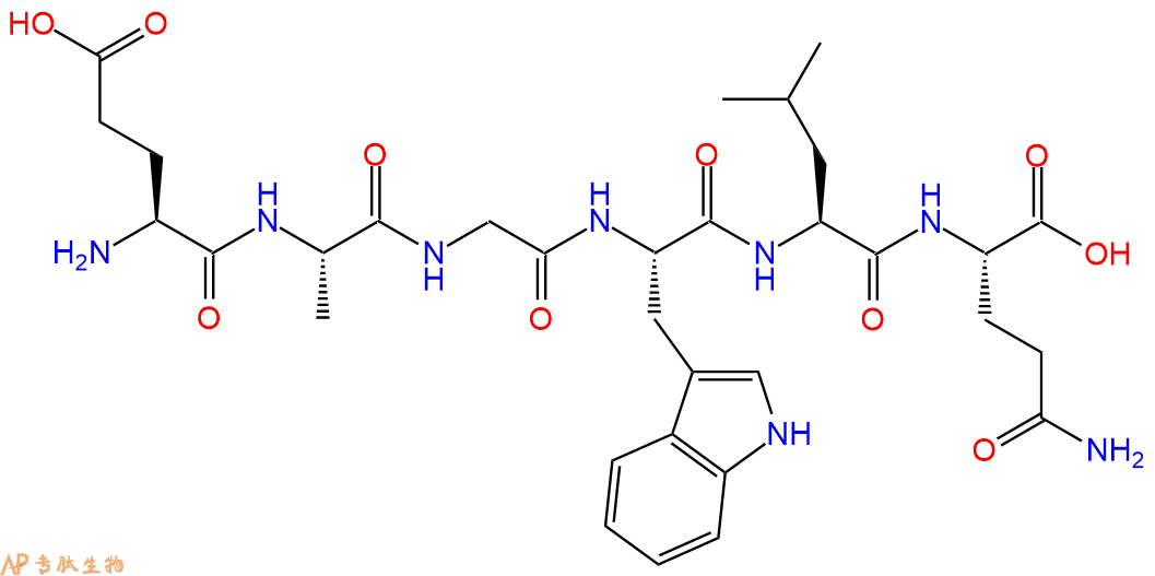 专肽生物产品H2N-Glu-Ala-Gly-Trp-Leu-Gln-OH