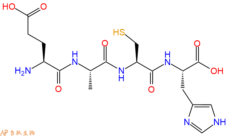 专肽生物产品H2N-Glu-Ala-Cys-His-OH
