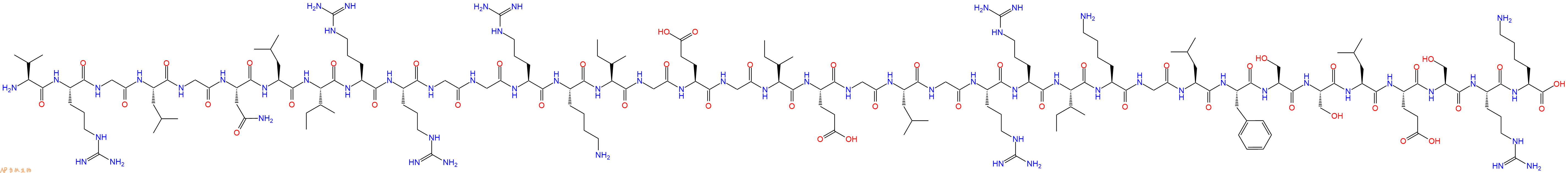 专肽生物产品H2N-Val-Arg-Gly-Leu-Gly-Asn-Leu-Ile-Arg-Arg-Gly-Gly-Arg-Lys-Ile-Gly-Glu-Gly-Ile-Glu-Gly-Leu-Gly-Arg-Arg-Ile-Lys-Gly-Leu-Phe-Ser-Ser-Leu-Glu-Ser-Arg-Lys-OH