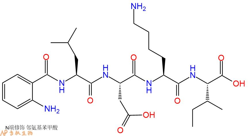 专肽生物产品Abz-Leu-Asp-Lys-Ile-OH