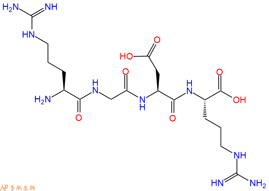 专肽生物产品H2N-Arg-Gly-Asp-Arg-OH