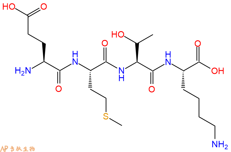 专肽生物产品H2N-Glu-Met-Thr-Lys-OH