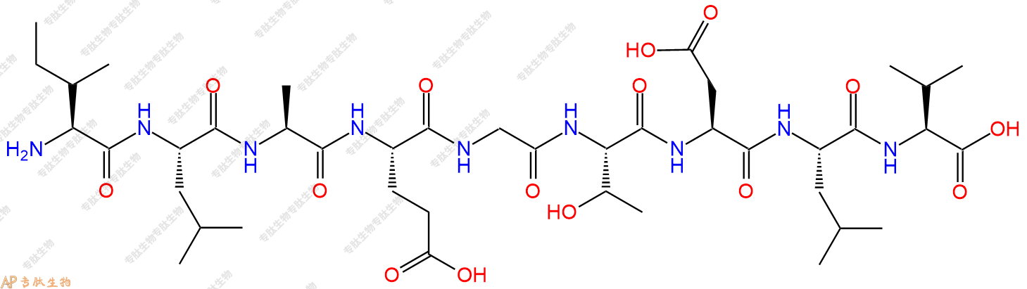 专肽生物产品H2N-Ile-Leu-Ala-Glu-Gly-Thr-Asp-Leu-Val-OH