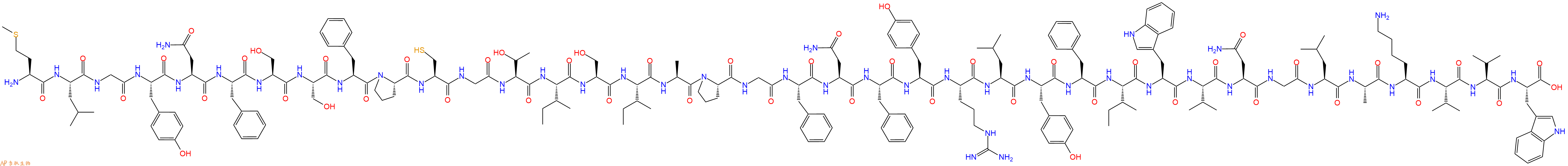 专肽生物产品H2N-Met-Leu-Gly-Tyr-Asn-Phe-Ser-Ser-Phe-Pro-Cys-Gly-Thr-Ile-Ser-Ile-Ala-Pro-Gly-Phe-Asn-Phe-Tyr-Arg-Leu-Tyr-Phe-Ile-Trp-Val-Asn-Gly-Leu-Ala-Lys-Val-Val-Trp-OH