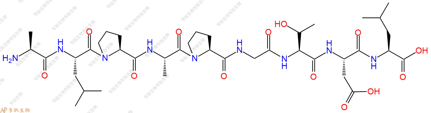 专肽生物产品H2N-Ala-Leu-Pro-Ala-Pro-Gly-Thr-Asp-Leu-OH