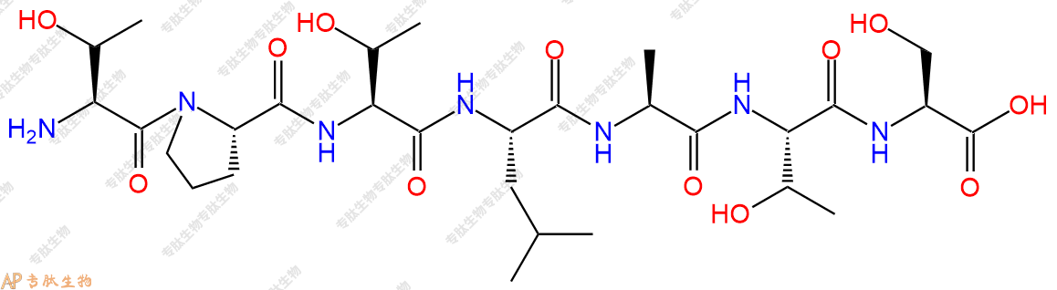 专肽生物产品H2N-Thr-Pro-Thr-Leu-Ala-Thr-Ser-OH