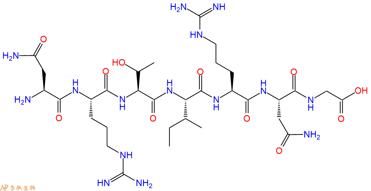 专肽生物产品H2N-Asn-Arg-Thr-Ile-Arg-Asn-Gly-OH