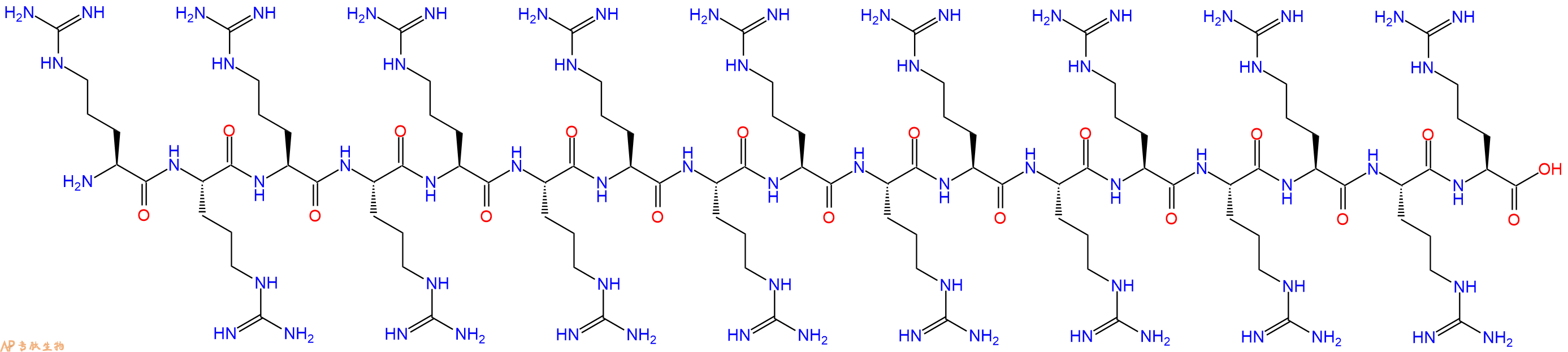 专肽生物产品H2N-Arg-Arg-Arg-Arg-Arg-Arg-Arg-Arg-Arg-Arg-Arg-Arg-Arg-Arg-Arg-Arg-Arg-OH