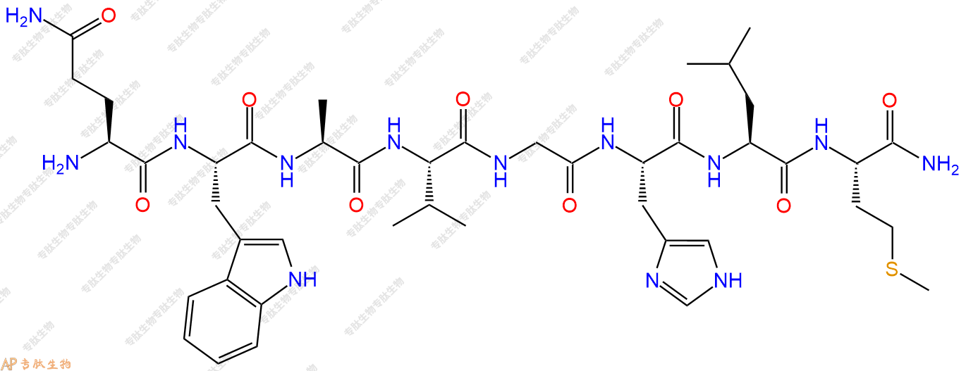 专肽生物产品H2N-Gln-Trp-Ala-Val-Gly-His-Leu-Met-NH2