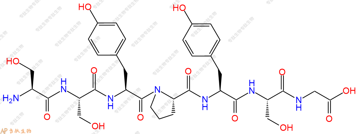 专肽生物产品H2N-Ser-Ser-Tyr-Pro-Tyr-Ser-Gly-OH