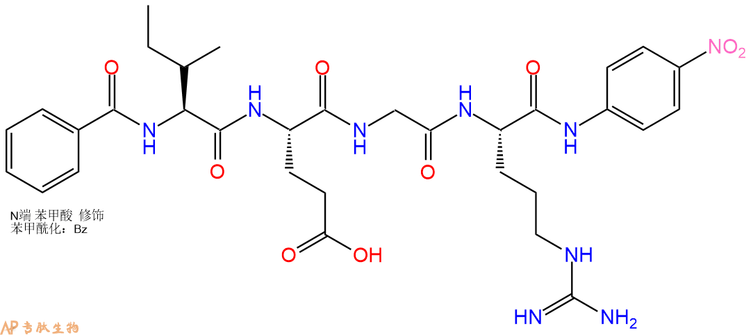 专肽生物产品Benzoyl-Ile-Glu-Gly-Arg-pNA