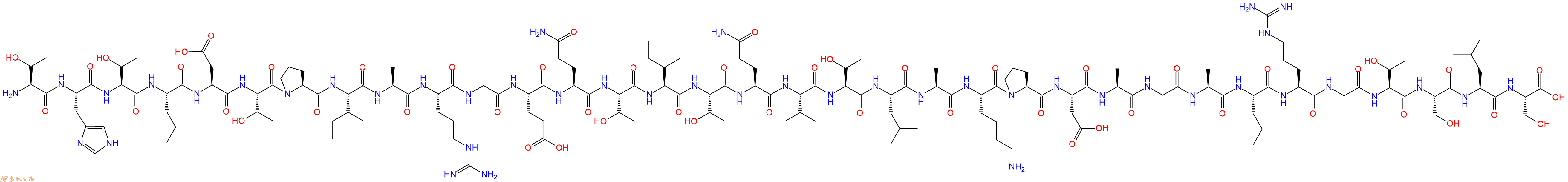 专肽生物产品H2N-Thr-His-Thr-Leu-Asp-Thr-Pro-Ile-Ala-Arg-Gly-Glu-Gln-Thr-Ile-Thr-Gln-Val-Thr-Leu-Ala-Lys-Pro-Asp-Ala-Gly-Ala-Leu-Arg-Gly-Thr-Ser-Leu-Ser-OH