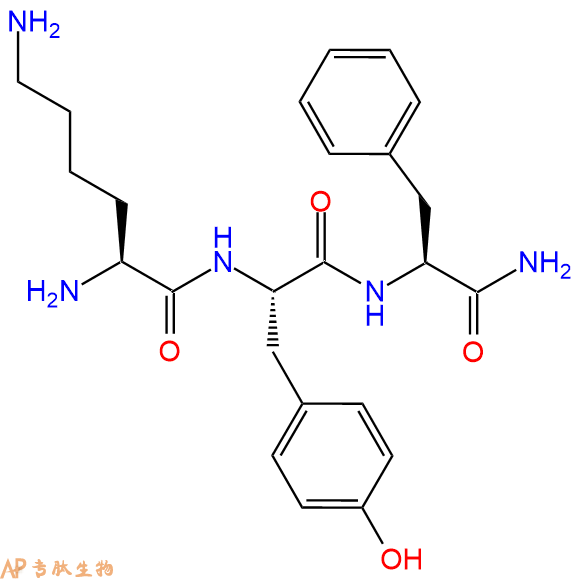 专肽生物产品H2N-Lys-Tyr-Phe-NH2