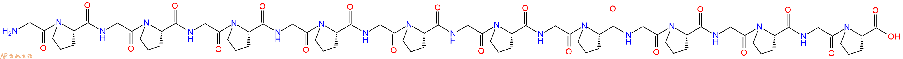 专肽生物产品H2N-Gly-Pro-Gly-Pro-Gly-Pro-Gly-Pro-Gly-Pro-Gly-Pro-Gly-Pro-Gly-Pro-Gly-Pro-Gly-Pro-OH