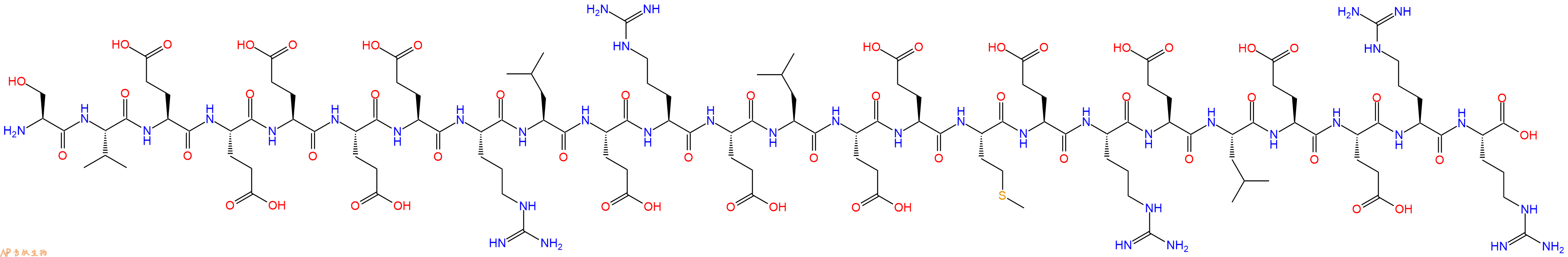 专肽生物产品H2N-Ser-Val-Glu-Glu-Glu-Glu-Glu-Arg-Leu-Glu-Arg-Glu-Leu-Glu-Glu-Met-Glu-Arg-Glu-Leu-Glu-Glu-Arg-Arg-OH