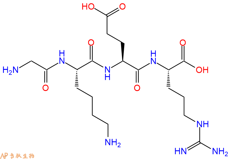 专肽生物产品H2N-Gly-Lys-Glu-Arg-OH