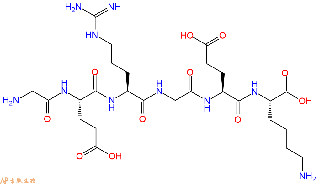 专肽生物产品H2N-Gly-Glu-Arg-Gly-Glu-Lys-OH