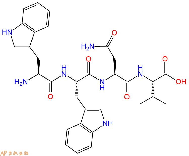 专肽生物产品H2N-Trp-Trp-Asn-Val-OH