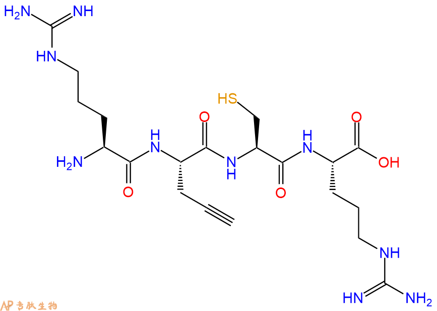 专肽生物产品H2N-Arg-Pra-Cys-Arg-OH
