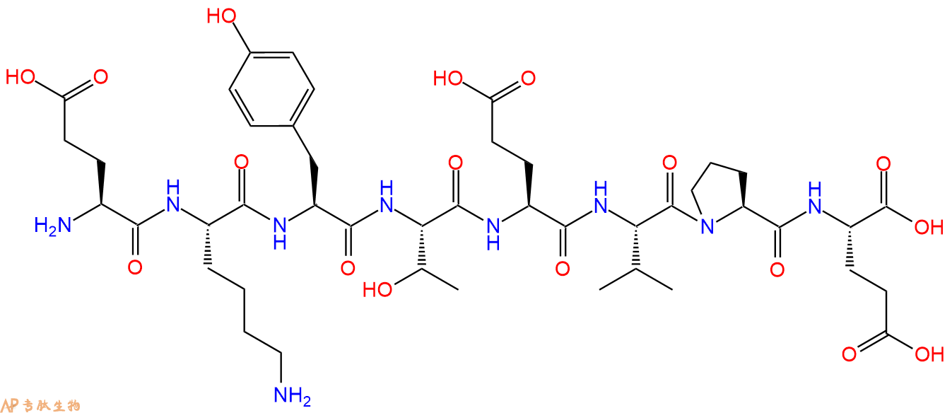 专肽生物产品H2N-Glu-Lys-Tyr-Thr-Glu-Val-Pro-Glu-OH