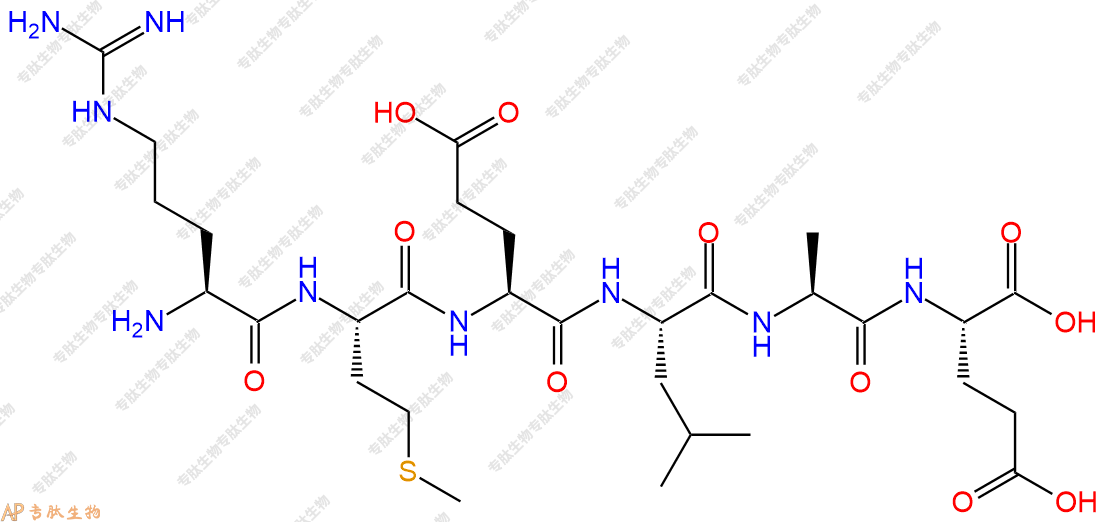专肽生物产品H2N-Arg-Met-Glu-Leu-Ala-Glu-OH