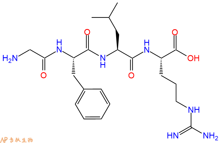 专肽生物产品H2N-Gly-Phe-Leu-Arg-OH