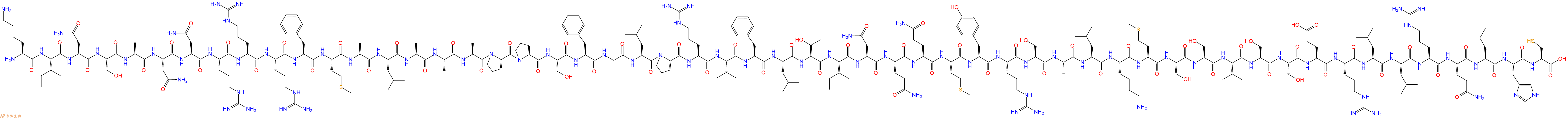 专肽生物产品H2N-Lys-Ile-Asn-Ser-Ala-Asn-Asn-Arg-Arg-Arg-Phe-Met-Ala-Leu-Ala-Ala-Ala-Pro-Pro-Ser-Phe-Gly-Leu-Pro-Arg-Val-Phe-Leu-Thr-Ile-Asn-Gln-Gln-Met-Tyr-Arg-Ser-Ala-Leu-Lys-Met-Ser-Ser-Val-Ser-Ser-Glu-Arg-Leu-Leu-Arg-Gln-Leu-His-Cys-OH