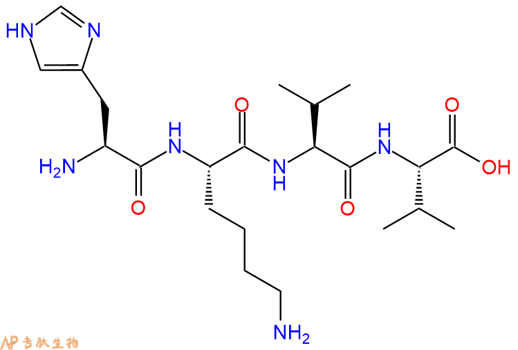 专肽生物产品H2N-His-Lys-Val-Val-OH