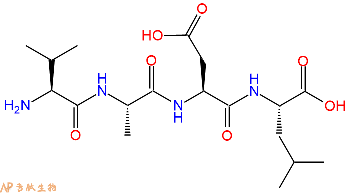 专肽生物产品H2N-Val-Ala-Asp-Leu-OH