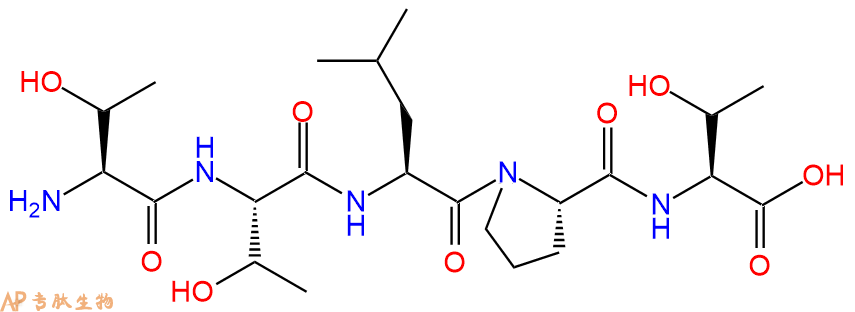 专肽生物产品H2N-Thr-Thr-Leu-Pro-Thr-OH