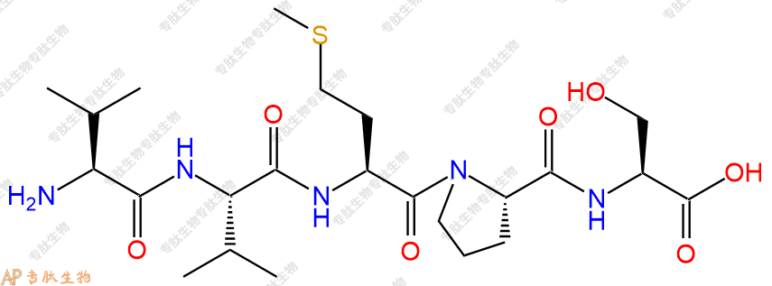 专肽生物产品H2N-Val-Val-Met-Pro-Ser-OH