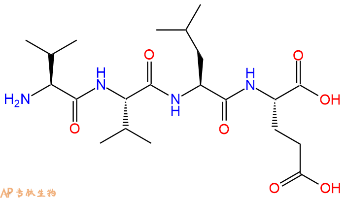 专肽生物产品H2N-Val-Val-Leu-Glu-OH