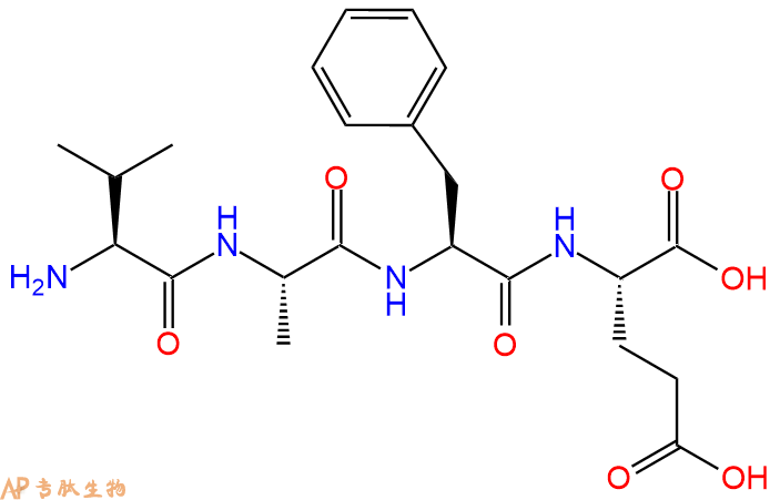 专肽生物产品H2N-Val-Ala-Phe-Glu-OH