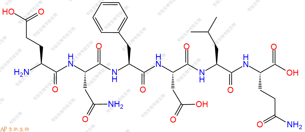 专肽生物产品H2N-Glu-Asn-Phe-Asp-Leu-Gln-OH