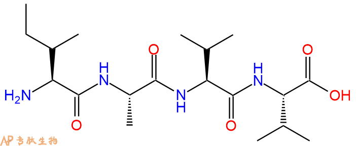 专肽生物产品H2N-Ile-Ala-Val-Val-OH