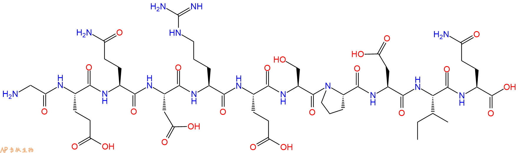 专肽生物产品H2N-Gly-Glu-Gln-Asp-Arg-Glu-Ser-Pro-Asp-Ile-Gln-OH