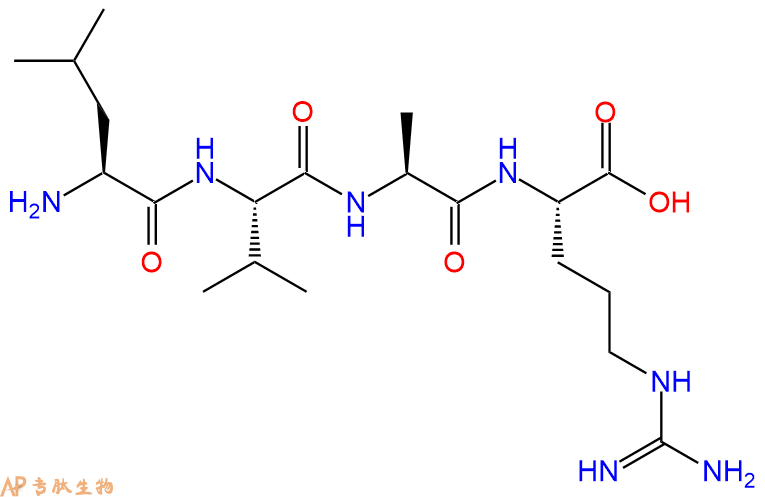 专肽生物产品H2N-Leu-Val-Ala-Arg-OH