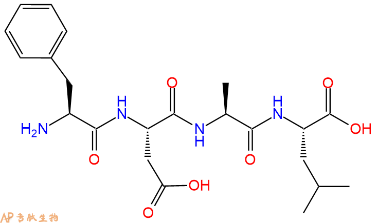 专肽生物产品H2N-Phe-Asp-Ala-Leu-OH