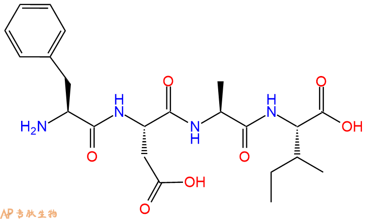 专肽生物产品H2N-Phe-Asp-Ala-Ile-OH