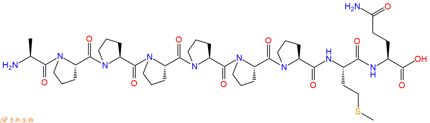专肽生物产品H2N-Ala-Pro-Pro-Pro-Pro-Pro-Pro-Met-Gln-OH